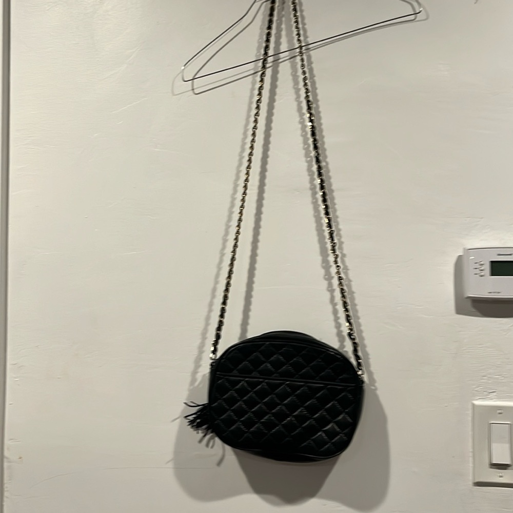 Talbot black quilted small purse